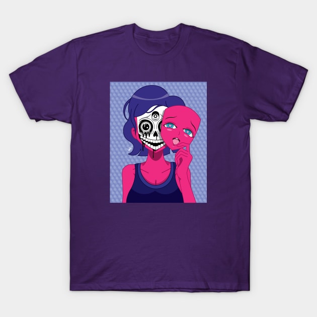 Face Reveal T-Shirt by Munchbud Ink